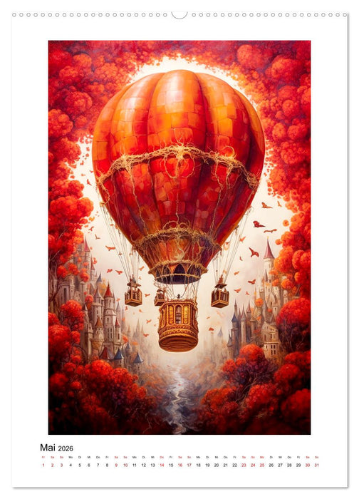 Rote Farbenmelodie (CALVENDO Wandkalender 2026)