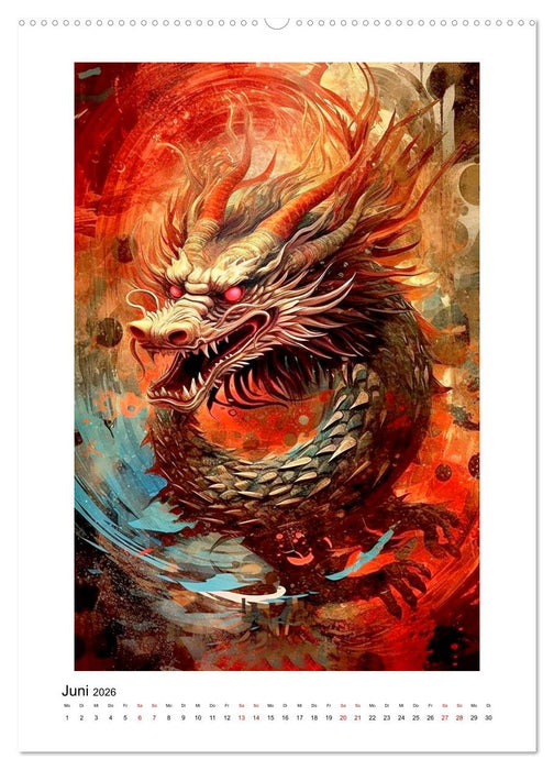 Rote Farbenmelodie (CALVENDO Wandkalender 2026)