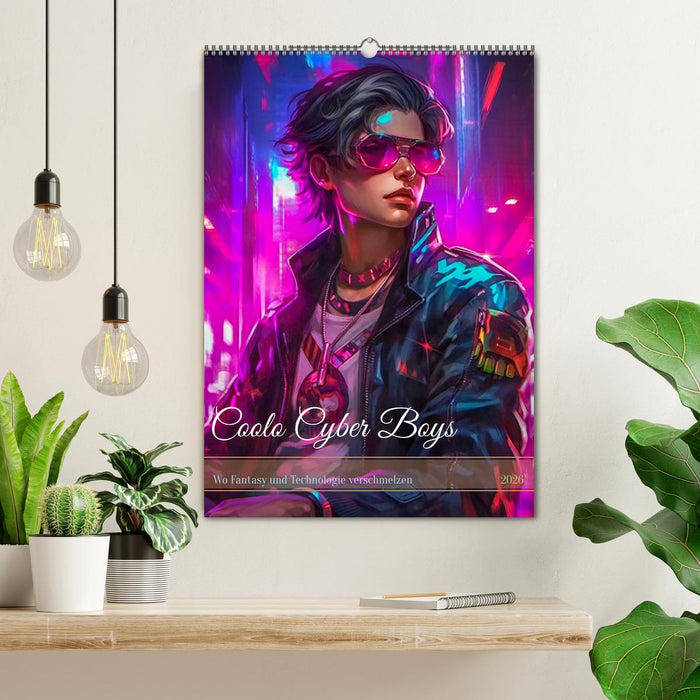 Coole Cyber Boys (CALVENDO Wandkalender 2026)