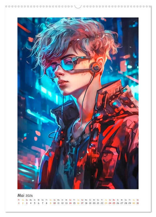 Coole Cyber Boys (CALVENDO Wandkalender 2026)