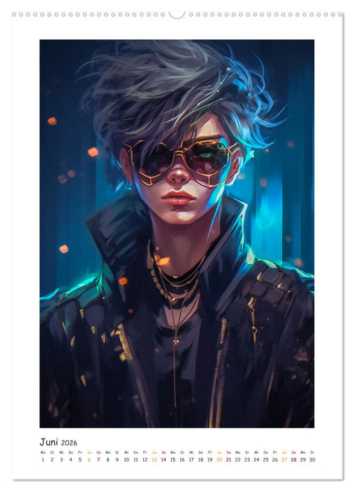 Coole Cyber Boys (CALVENDO Wandkalender 2026)