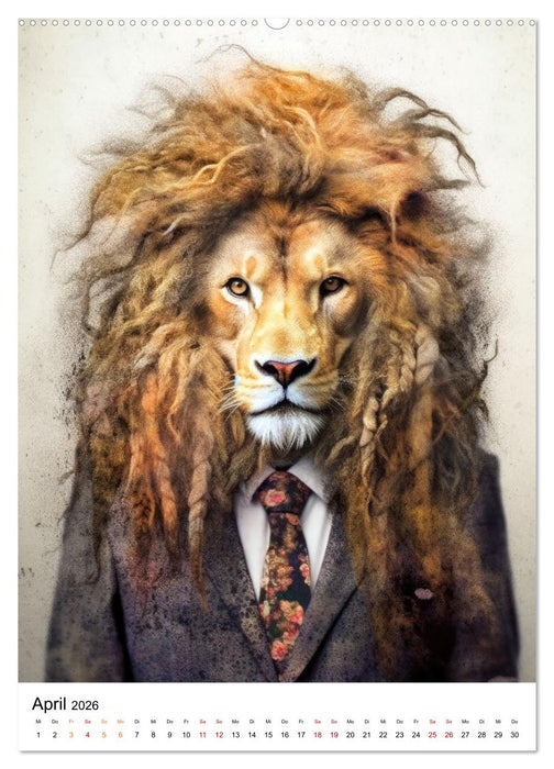 Tierische Fusion (CALVENDO Premium Wandkalender 2026)