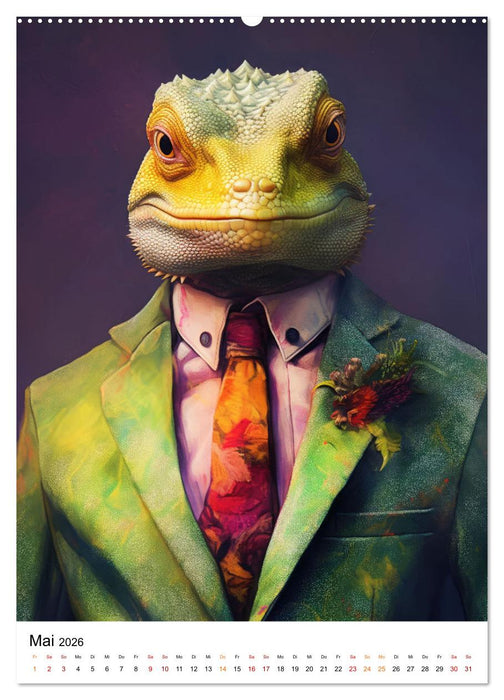 Tierische Fusion (CALVENDO Premium Wandkalender 2026)