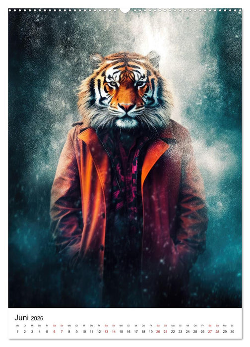 Tierische Fusion (CALVENDO Premium Wandkalender 2026)