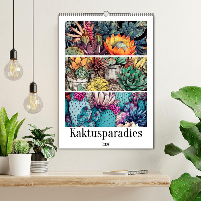 Kaktusparadies (CALVENDO Wandkalender 2026)