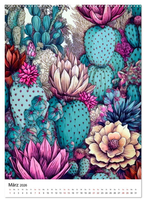 Kaktusparadies (CALVENDO Wandkalender 2026)