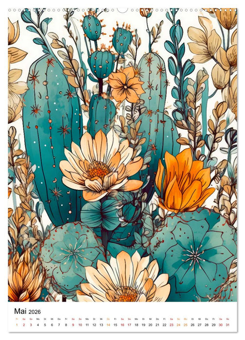 Kaktusparadies (CALVENDO Wandkalender 2026)
