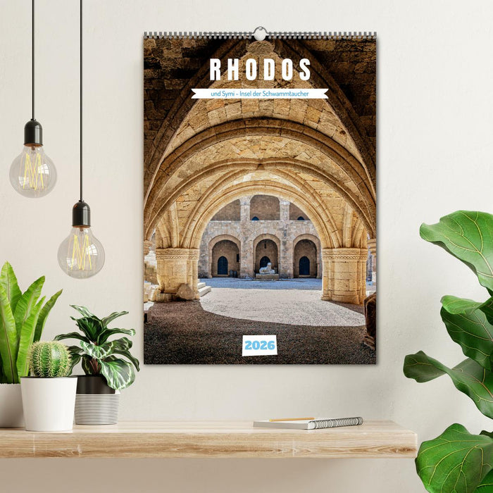 Rhodos und Symi, Insel der Schwammtaucher (CALVENDO Wandkalender 2026)