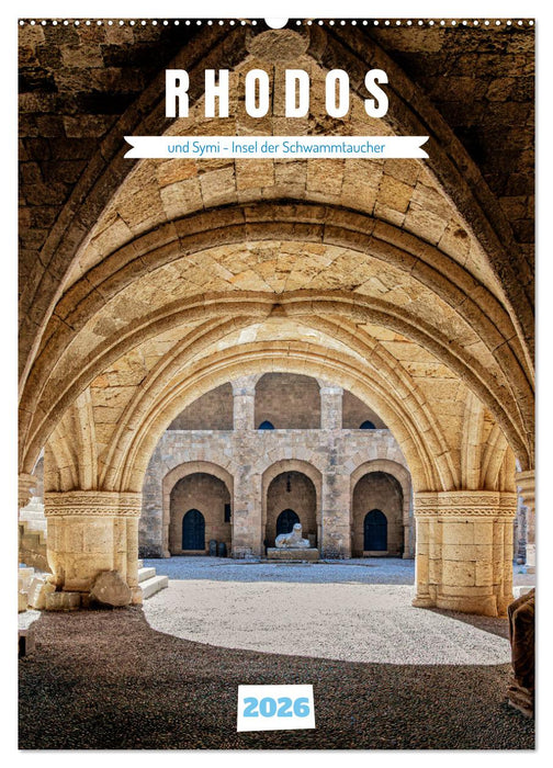 Rhodos und Symi, Insel der Schwammtaucher (CALVENDO Wandkalender 2026)