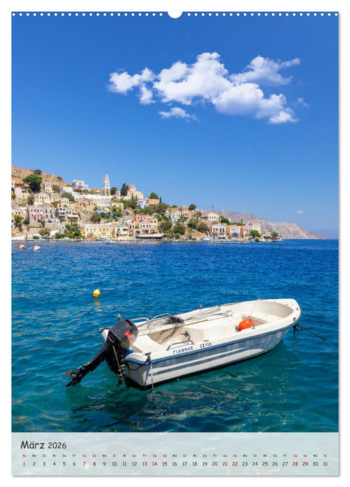 Rhodos und Symi, Insel der Schwammtaucher (CALVENDO Wandkalender 2026)