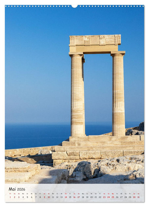 Rhodos und Symi, Insel der Schwammtaucher (CALVENDO Wandkalender 2026)