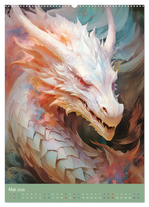 Sagenland der Drachen (CALVENDO Wandkalender 2026)