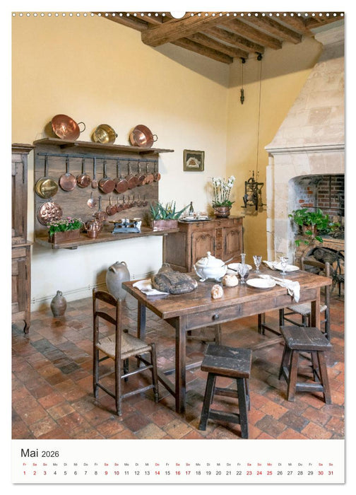 Küchen und Tafeln im Mittelalter (CALVENDO Wandkalender 2026)