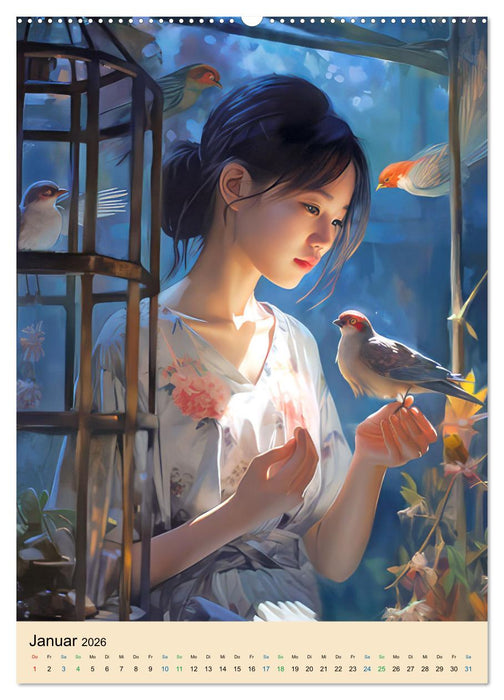 Impressionistische Bilder im Asienstil (CALVENDO Wandkalender 2026)