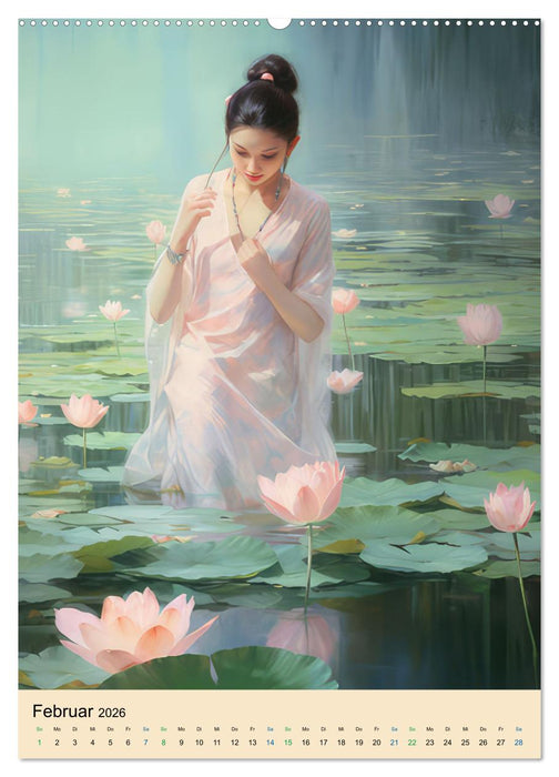 Impressionistische Bilder im Asienstil (CALVENDO Wandkalender 2026)