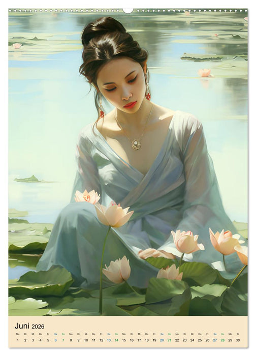 Impressionistische Bilder im Asienstil (CALVENDO Wandkalender 2026)