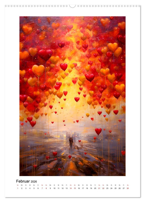 Rote Farbenmelodie (CALVENDO Premium Wandkalender 2026)