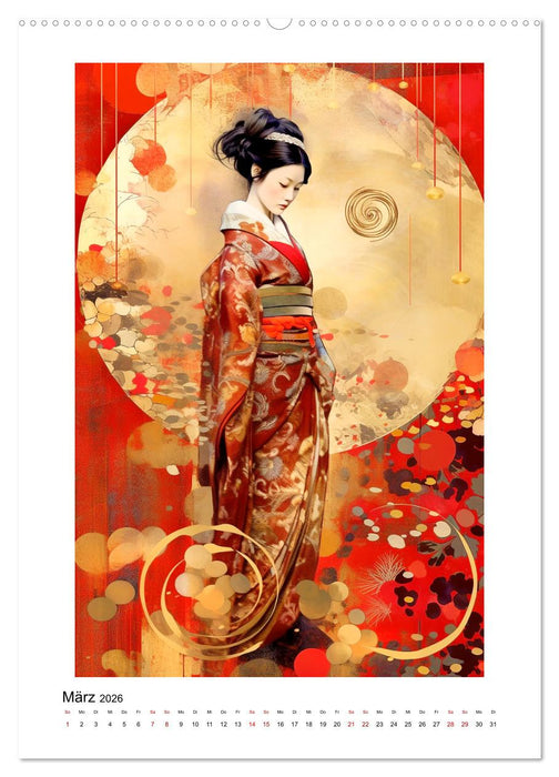 Rote Farbenmelodie (CALVENDO Premium Wandkalender 2026)