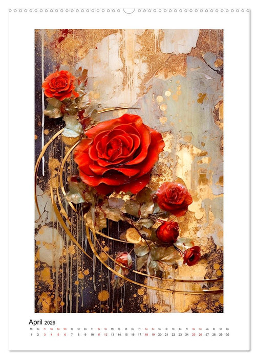 Rote Farbenmelodie (CALVENDO Premium Wandkalender 2026)