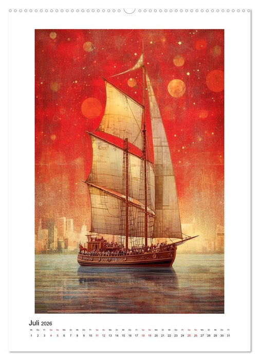 Rote Farbenmelodie (CALVENDO Premium Wandkalender 2026)