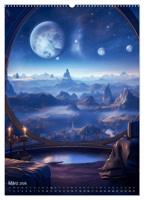 Endless Space - Zeitreisen in die unendlichen Weites des Weltraums (CALVENDO Premium Wandkalender 2026)