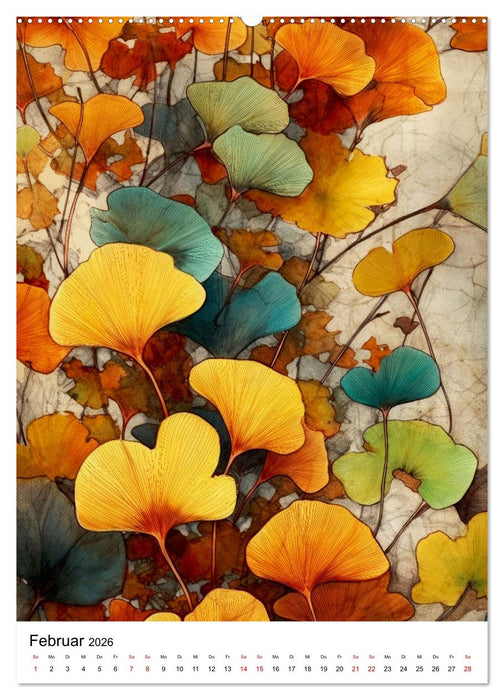 Ginkgo Biloba Schönheit (CALVENDO Premium Wandkalender 2026)