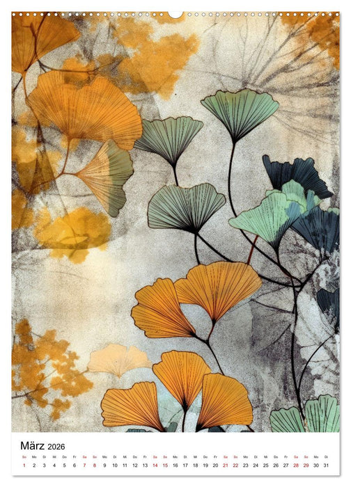 Ginkgo Biloba Schönheit (CALVENDO Premium Wandkalender 2026)