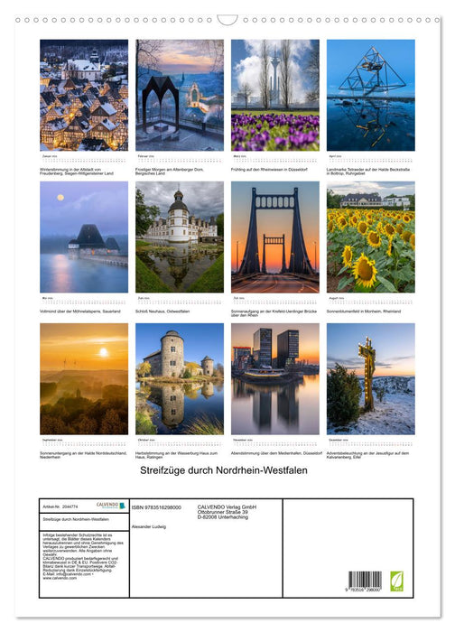 Streifzüge durch Nordrhein-Westfalen (CALVENDO Wandkalender 2026)