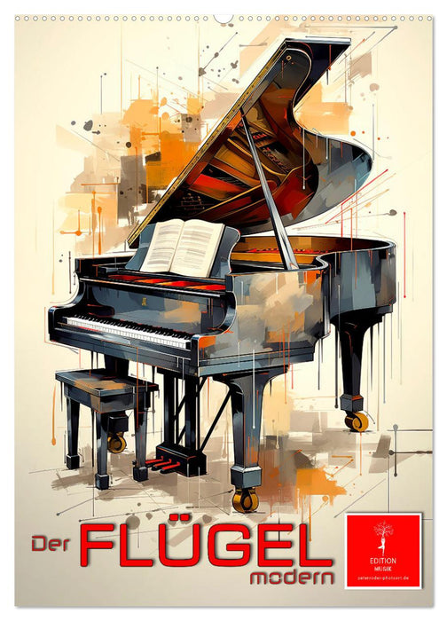 Der Flügel modern (CALVENDO Wandkalender 2026)