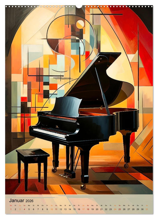 Der Flügel modern (CALVENDO Wandkalender 2026)