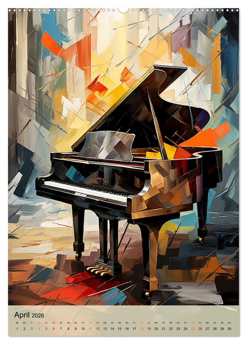 Der Flügel modern (CALVENDO Wandkalender 2026)