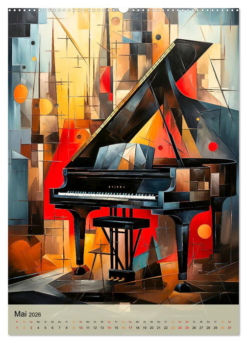 Der Flügel modern (CALVENDO Wandkalender 2026)