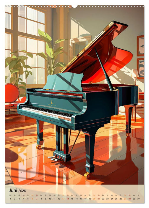 Der Flügel modern (CALVENDO Wandkalender 2026)