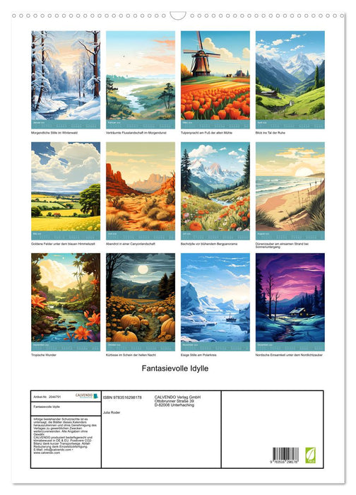 Fantasievolle Idylle (CALVENDO Wandkalender 2026)