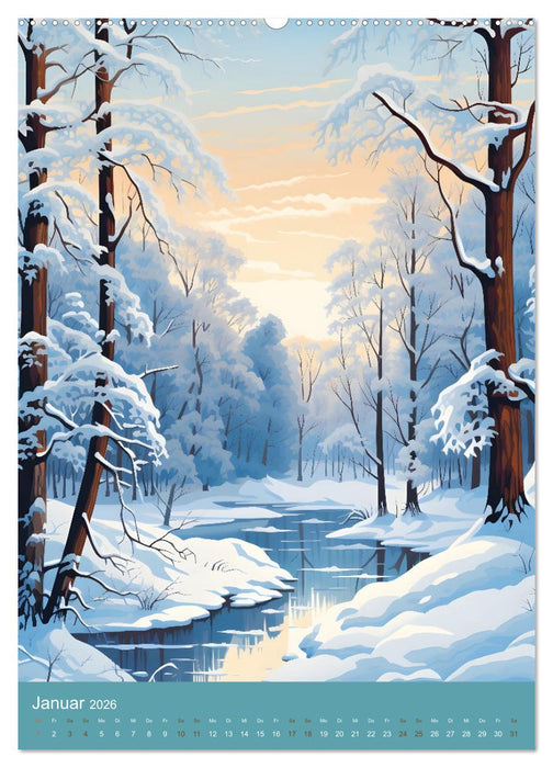 Fantasievolle Idylle (CALVENDO Wandkalender 2026)