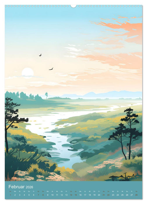 Fantasievolle Idylle (CALVENDO Wandkalender 2026)