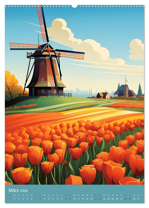 Fantasievolle Idylle (CALVENDO Wandkalender 2026)