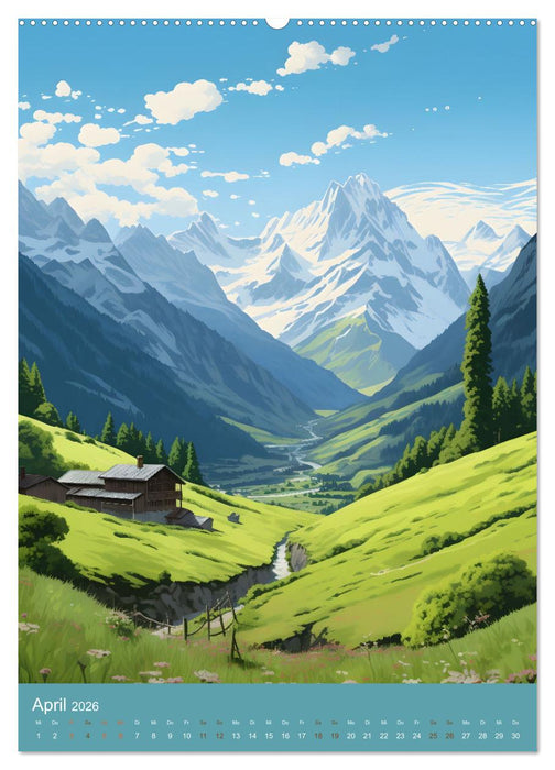 Fantasievolle Idylle (CALVENDO Wandkalender 2026)