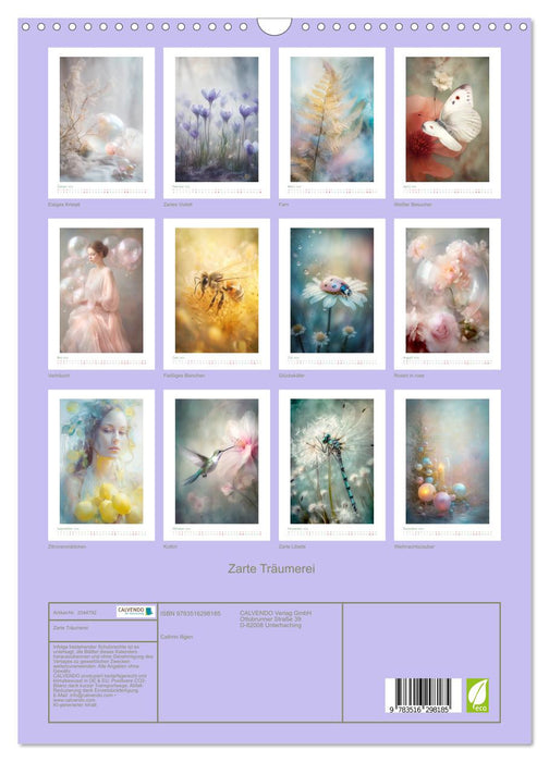 Zarte Träumerei (CALVENDO Wandkalender 2026)