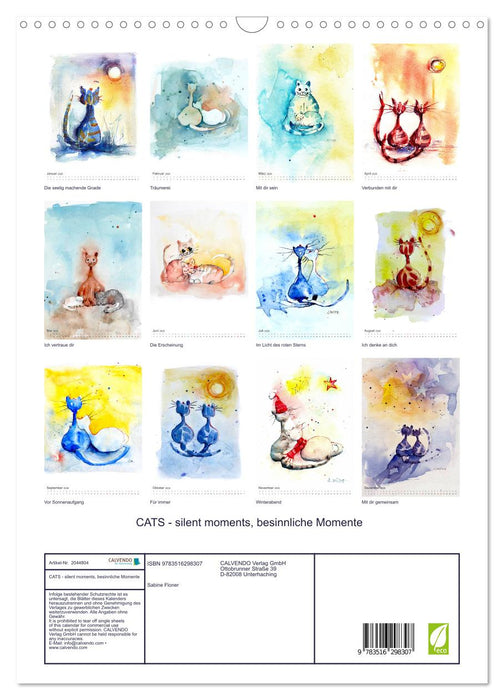 CATS - silent moments, besinnliche Momente (CALVENDO Wandkalender 2026)