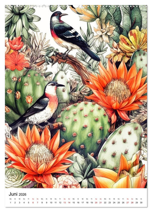 Kaktusparadies (CALVENDO Premium Wandkalender 2026)