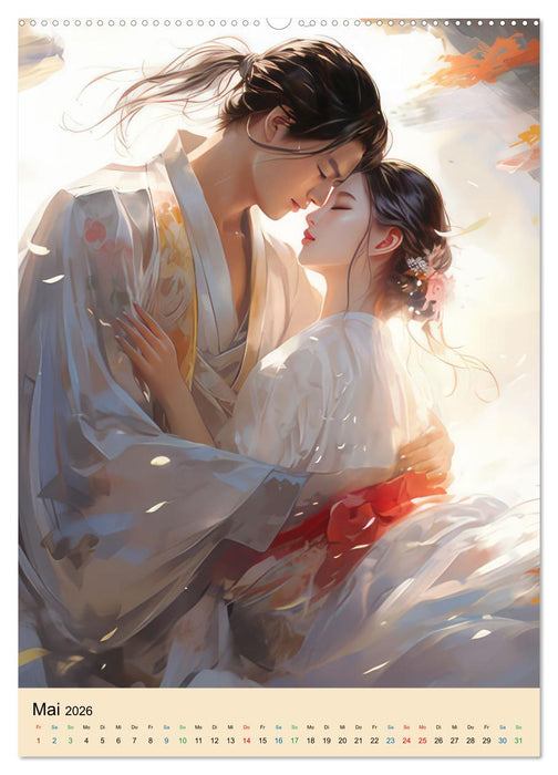 Impressionistische Bilder im Asienstil (CALVENDO Premium Wandkalender 2026)