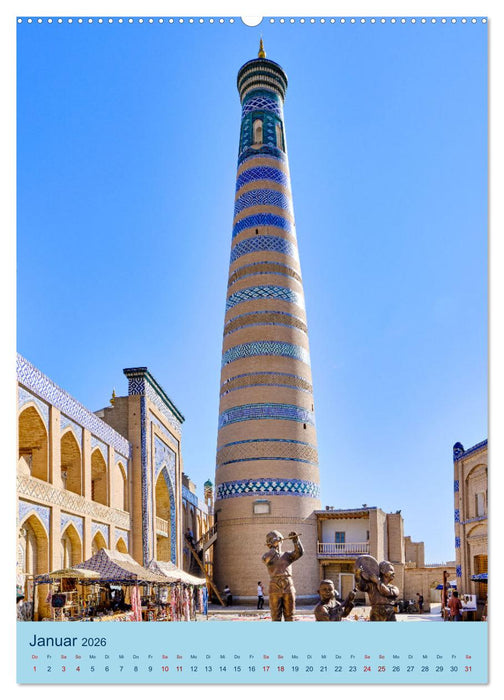 Usbekistan - Historische Architektur (CALVENDO Premium Wandkalender 2026)