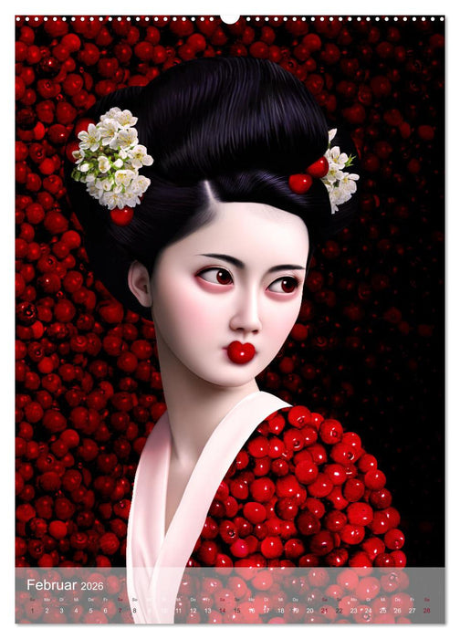 Zum Anbeissen - surreale Frauenportraits mit Obst und Gemüse (CALVENDO Premium Wandkalender 2026)