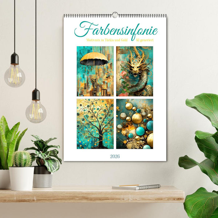 Farbensinfonie (CALVENDO Wandkalender 2026)