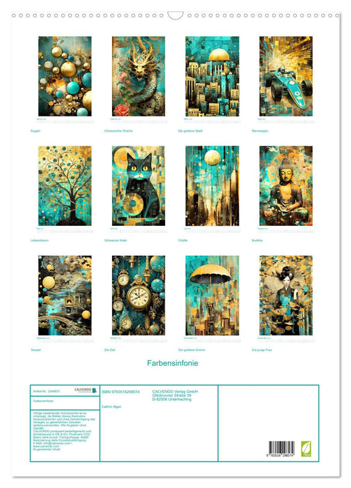 Farbensinfonie (CALVENDO Wandkalender 2026)