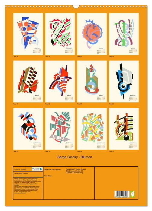 Serge Gladky - Blumen (CALVENDO Wandkalender 2026)