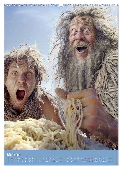Steinzeitmenschen in der digitalen Ära (CALVENDO Wandkalender 2026)