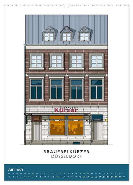 PROST! Bars und Kneipen in der Düsseldorfer Altstadt (CALVENDO Premium Wandkalender 2026)
