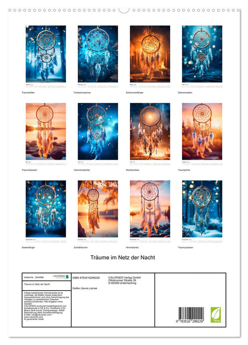 Träume im Netz der Nacht (CALVENDO Premium Wandkalender 2026)
